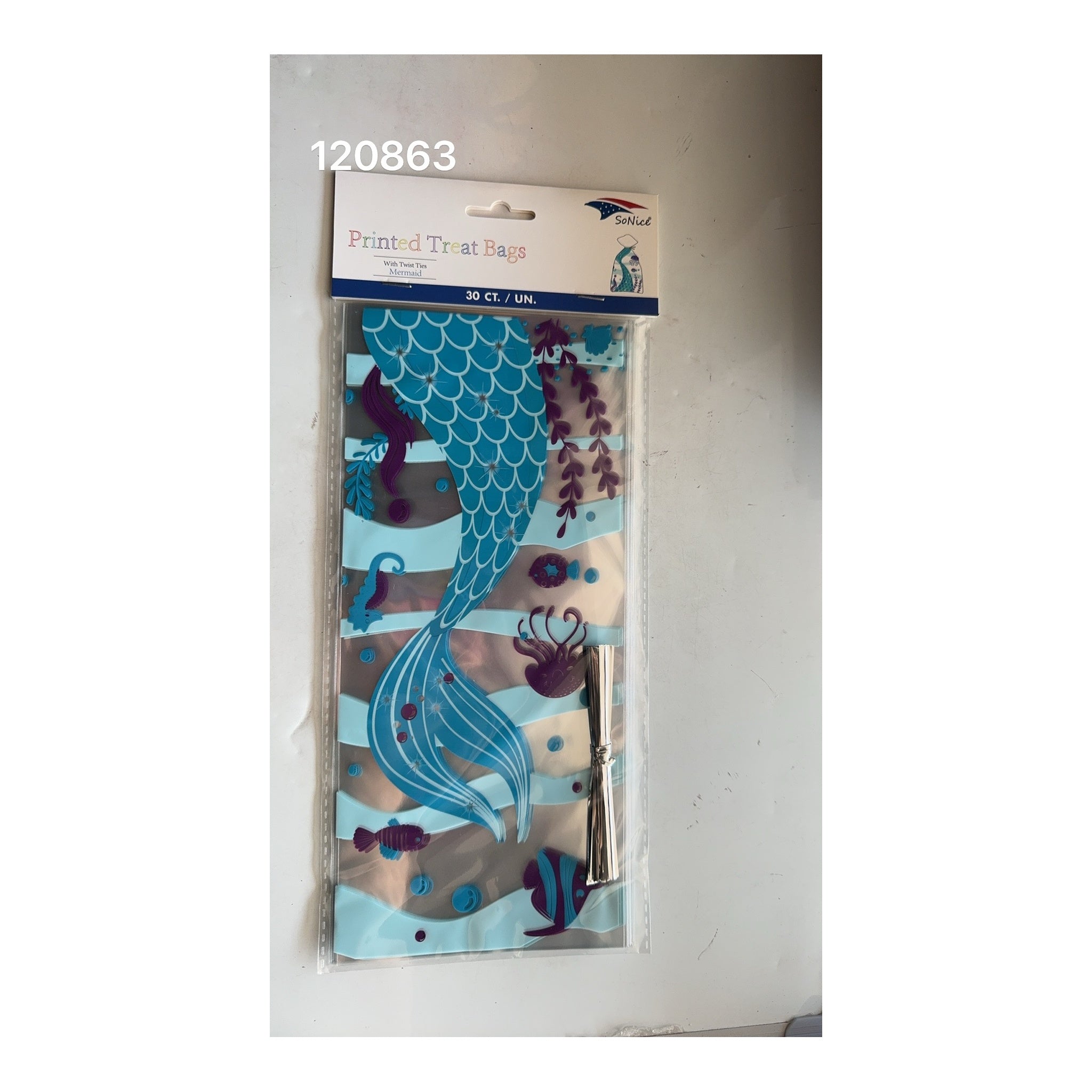 Cellophane bags 30 ct Mermaid 240Pk/Cs